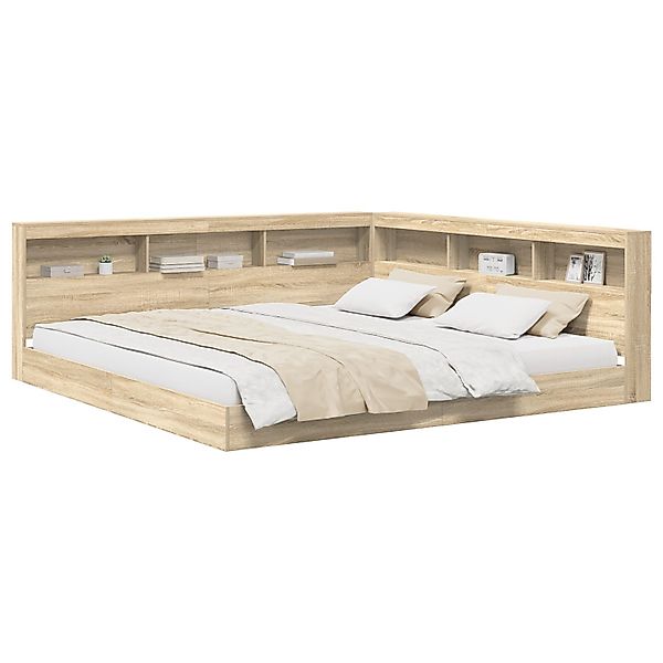 vidaXL Bett Bücherregalbett Sonoma Eiche 180x200 günstig online kaufen