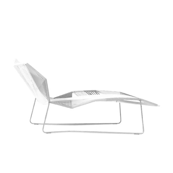 Moroso - Tropicalia Chaiselongue - quartz weiß/signalweiß RAL9003/Sitzfläch günstig online kaufen