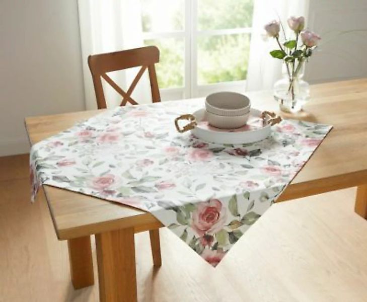 HOME Living Tischdecken Rosenromantik Tischdecken creme günstig online kaufen