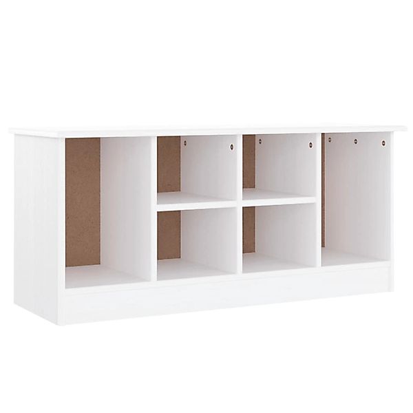 vidaXL Schuhbank ALTA Weiß 100x35x45 cm Massivholz Kiefer günstig online kaufen