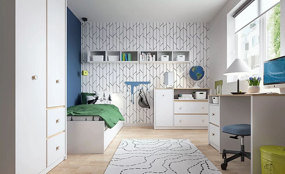 Kleiderschrank  Todi ¦ weiß ¦ Maße (cm): B: 85 H: 190 T: 58.0 Schränke > Kl günstig online kaufen