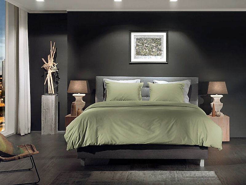 YELLOW Bettwäsche "Percale" 2 Stk. tlg. Uni Design, 100% Baumwolle ab 135x2 günstig online kaufen