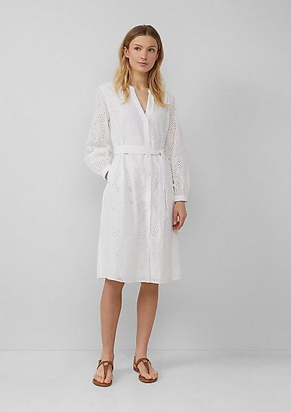 s.Oliver Minikleid Kleid Kleid in A-Shape mit Lochstickerei und Eingrifftas günstig online kaufen