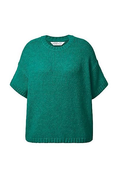 Studio Untold Strickpullover Pullover Oversize Shape Fancy-Strick Halbarm günstig online kaufen