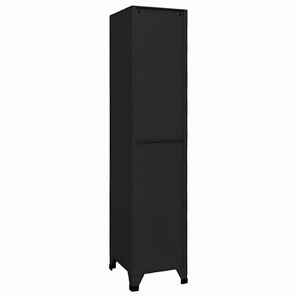 vidaXL Mehrzweckschrank Schließfachschrank Schwarz 38x45x180 cm Stahl günstig online kaufen