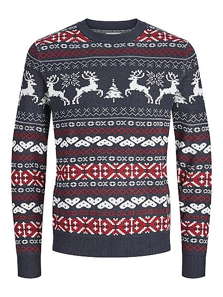 Jack & Jones Longpullover JJXMAS FROSTY KNIT CREW NECK günstig online kaufen