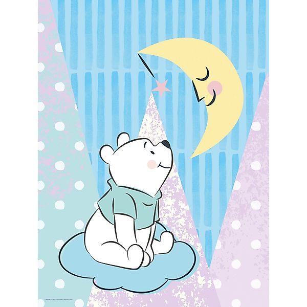 Komar Bild "Winnie the Pooh Moon" Disney 1 Stk. tlg. Wandbild zur Dekoratio günstig online kaufen