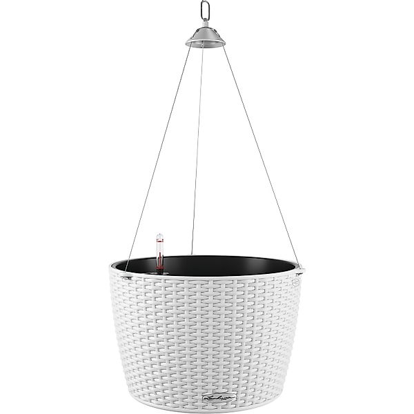 Lechuza Hängeampel Nindo Cottage 35 Weiß Ø 35 cm integr. Erdbewässerungssys günstig online kaufen