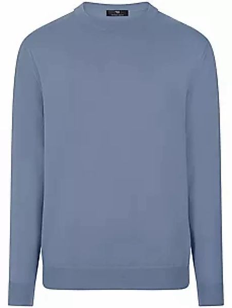 Rundhals-Pullover Peter Hahn blau günstig online kaufen