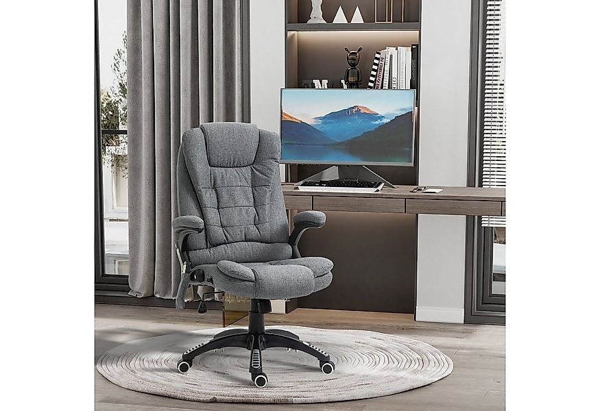 Vinsetto Schreibtischstuhl Bürostuhl mit Massagefunktion, mit Wärmefunktion günstig online kaufen