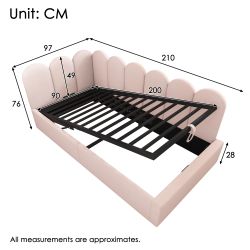 i@home Daybett mit Stauraum, Samt, Polsterbett günstig online kaufen