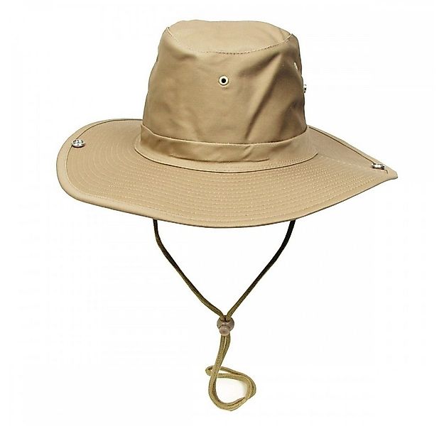 MFH Outdoorhut Buschhut (Schlapphut), khaki, mit Kinnband, zum Hochstellen günstig online kaufen