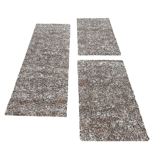 Carpettex Hochflor-Bettumrandung Unicolor - Einfarbig, Höhe 30 mm, (Bett-Se günstig online kaufen