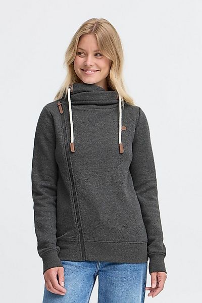 OXMO Sweatjacke OXMille Modische Sweatjacke mit Tube-Kragen und seitlichem günstig online kaufen