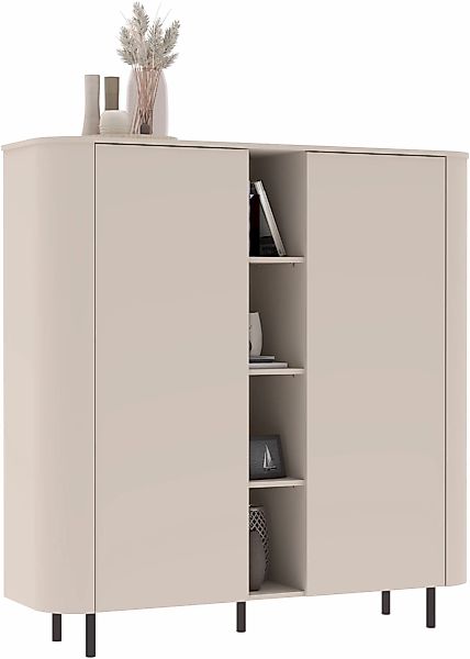 INOSIGN Highboard "Lido, B/H 150/154 cm, 2 Türen, 4 offene Fächer, Stauraum günstig online kaufen