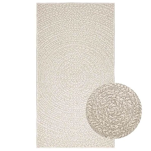 vidaXL Teppich ZIZUR Creme 80x150 cm Jute-Optik Indoor und Outdoor 4010372 günstig online kaufen