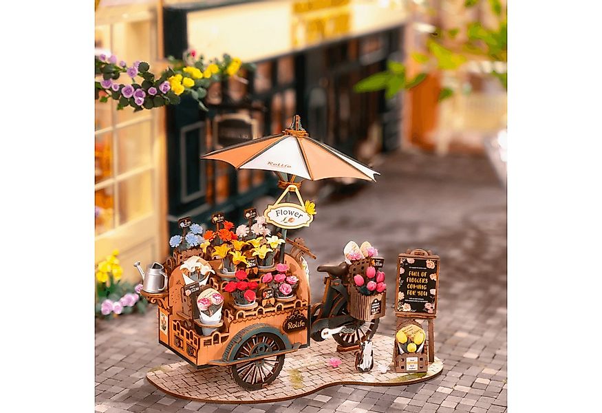 Robotime 3D-Puzzle Robotime Blumenfahrrad Rolife 3D Puzzle, 187 Puzzleteile günstig online kaufen