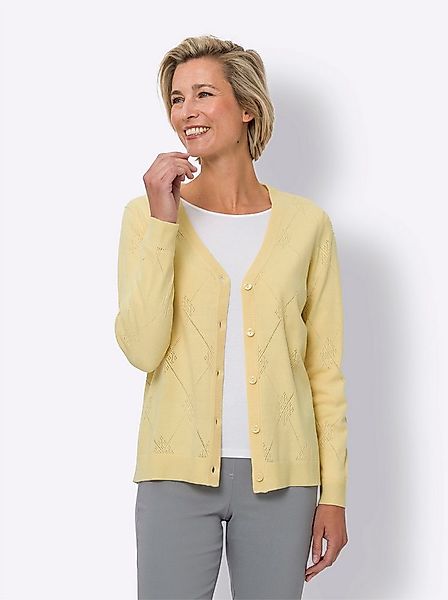 Sieh an! Strickjacke Ajourstrickjacke . günstig online kaufen