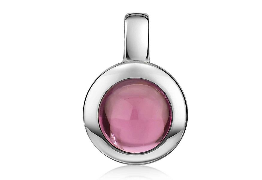 Materia Kettenanhänger Turmalin Edelstein Anhänger Pink Rosa rund KA-38, 92 günstig online kaufen