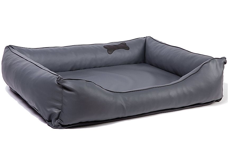CopcoPet Tierbett Paco Hundebett Grau L - 90 x 70 cm Schaumstoff - Kissen günstig online kaufen