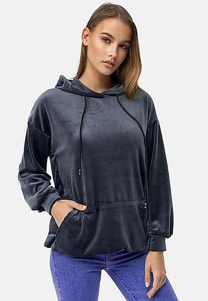 enflame Hoodie Langer Kapuzen Pullover Oversized Hoodie Kleid Velours Sweat günstig online kaufen