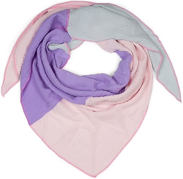 styleBREAKER Dreieckstuch 3-Farbiges Musselin Dreieckstuch, (1-St) günstig online kaufen