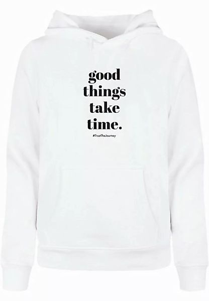 Merchcode Kapuzenpullover Merchcode Damen Ladies Good Things Take Time Basi günstig online kaufen