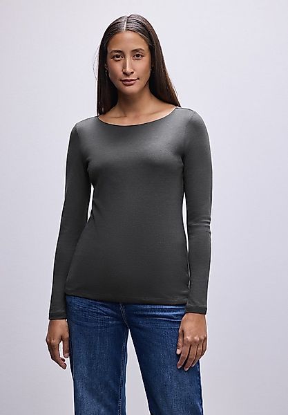 STREET ONE Langarmshirt im soften Baumwoll-Mix günstig online kaufen