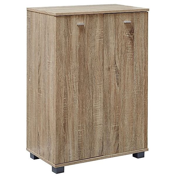 KADIMA DESIGN Schuhschrank Design Schuhschrank NIMES modern Holz Sonoma 12 günstig online kaufen