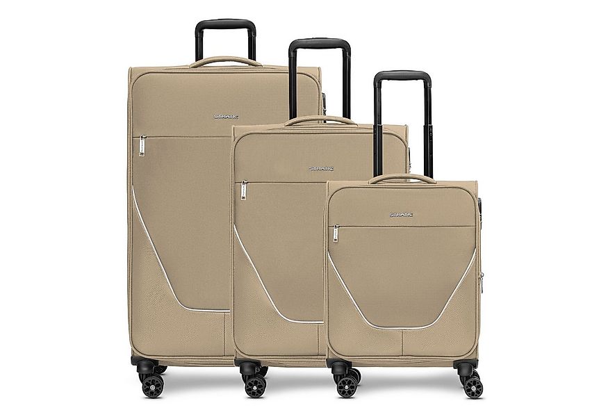 Stratic Trolleyset taska, 4 Rollen, (3-teilig, 3 tlg), Polyester günstig online kaufen