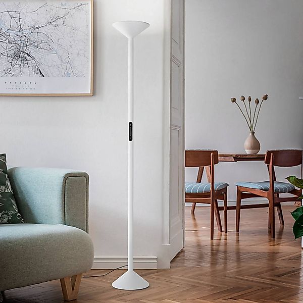 LED-Stehleuchte Tratto, weiß, Metall, CCT, dimmbar günstig online kaufen