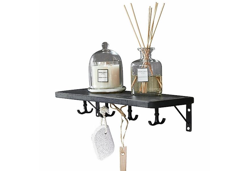 Mirabeau Wandregal Wandregal Agnessa antikschwarz günstig online kaufen