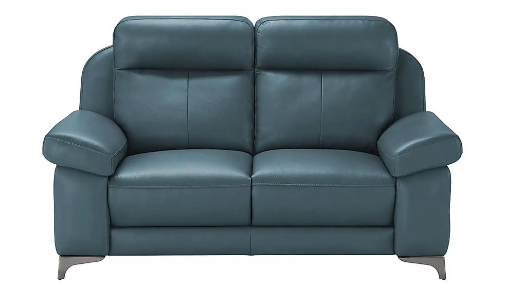 Wohnwert Sofa 2-sitzig aus Echtleder Arianna ¦ türkis/petrol Polstermöbel > günstig online kaufen