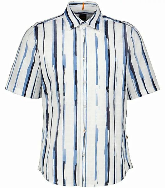 BOSS Langarmhemd Herren Freizeithemd RASH Kurzarm Regular Fit (1-tlg) günstig online kaufen