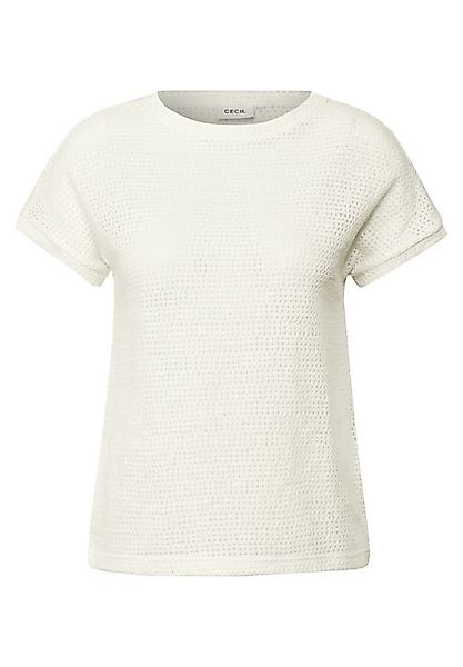 CECIL Kurzarmshirt CECIL Ajour-Shirt – in günstig online kaufen