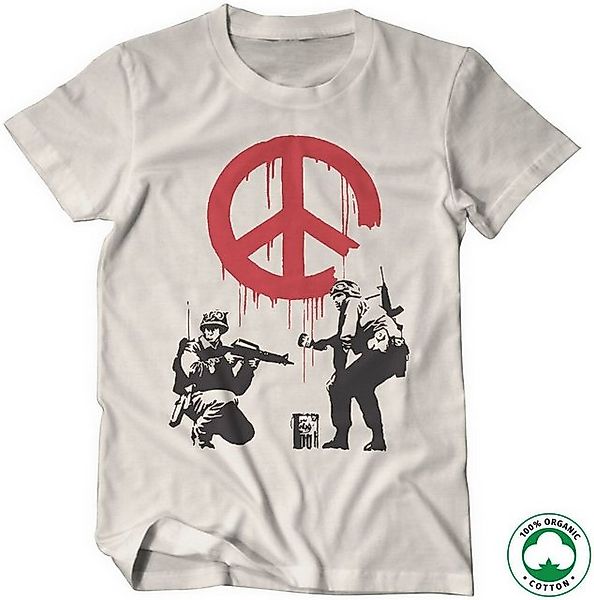 Hybris T-Shirt Soldiers Painting CND Sign Organic T-Shirt günstig online kaufen