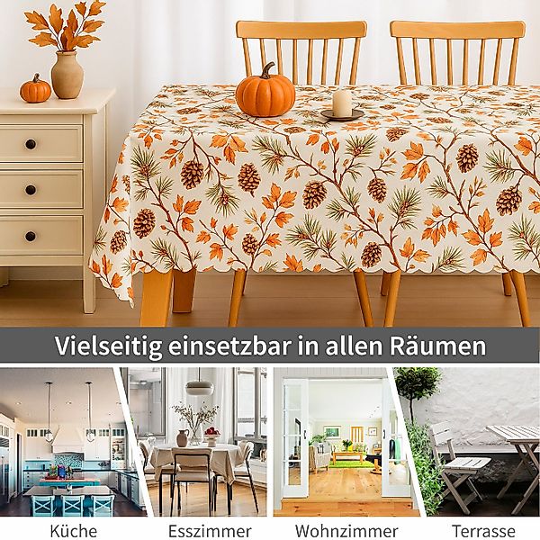 matches21 HOME & HOBBY Tischdecke Tischläufer Herbst 35 x 70 cm mit edel ge günstig online kaufen