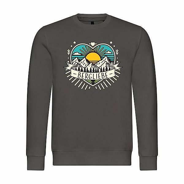 deinshirt Rundhalspullover Herren Pullover Ich Liebe die Berge Mit Print Mo günstig online kaufen