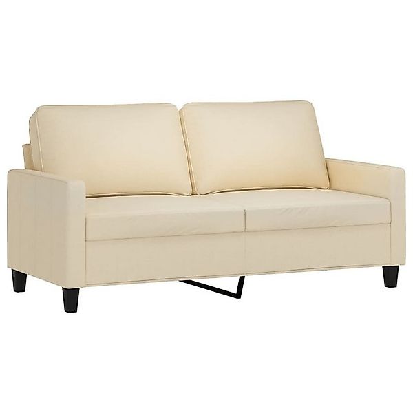 vidaXL Sofa, 2-Sitzer-Sofa Creme 140 cm Stoff günstig online kaufen