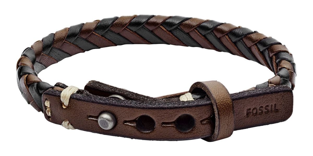 Fossil Lederarmband Leather Bracelet, aus echtem günstig online kaufen