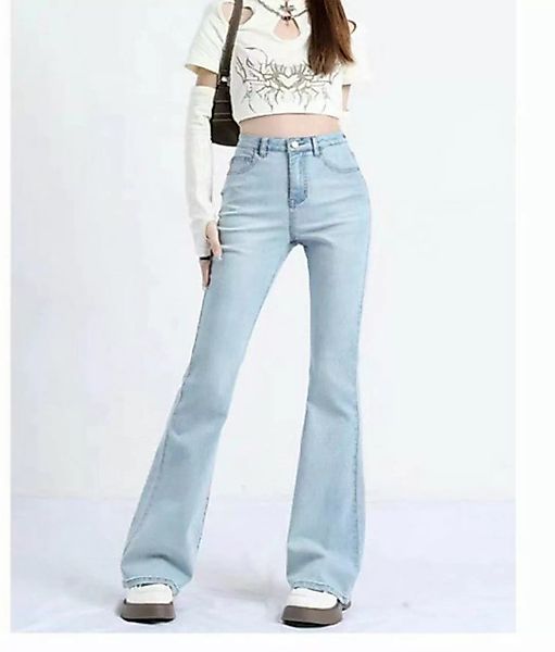KIKI Bootcut-Jeans Schlaghose – Damenjeans – Jeans mit weitem Bein und hohe günstig online kaufen