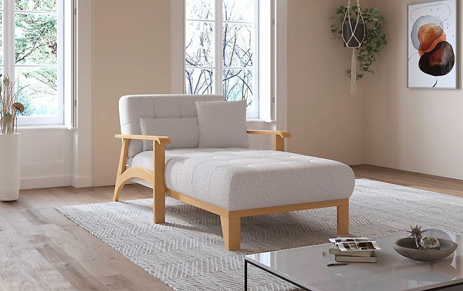 sit&more Recamiere »Billund« Armlehnen aus Buchenholz in natur, verschieden günstig online kaufen