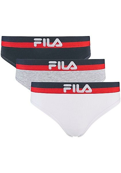Fila Slip (3er Pack) mit elastischem Logobund, Woman Culotte günstig online kaufen