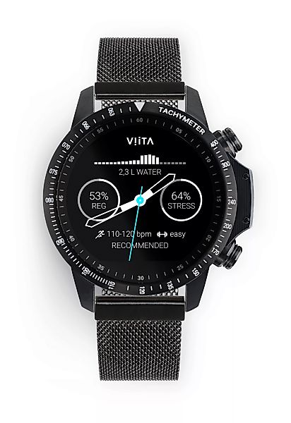 Viita Act HRV Tachy schw/schw Mesh ST05W7022 Smartwatch günstig online kaufen