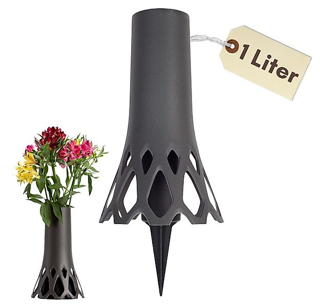 GarPet Blumentopf Grabvase Erdspieß Grab Vase Friedhof Wetterfest Grabschmu günstig online kaufen