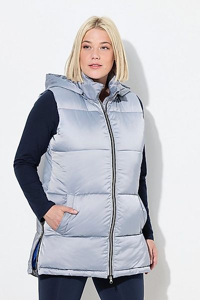 Ulla Popken Steppweste Long-Steppweste wasserabweisend Kapuze abnehmbar günstig online kaufen