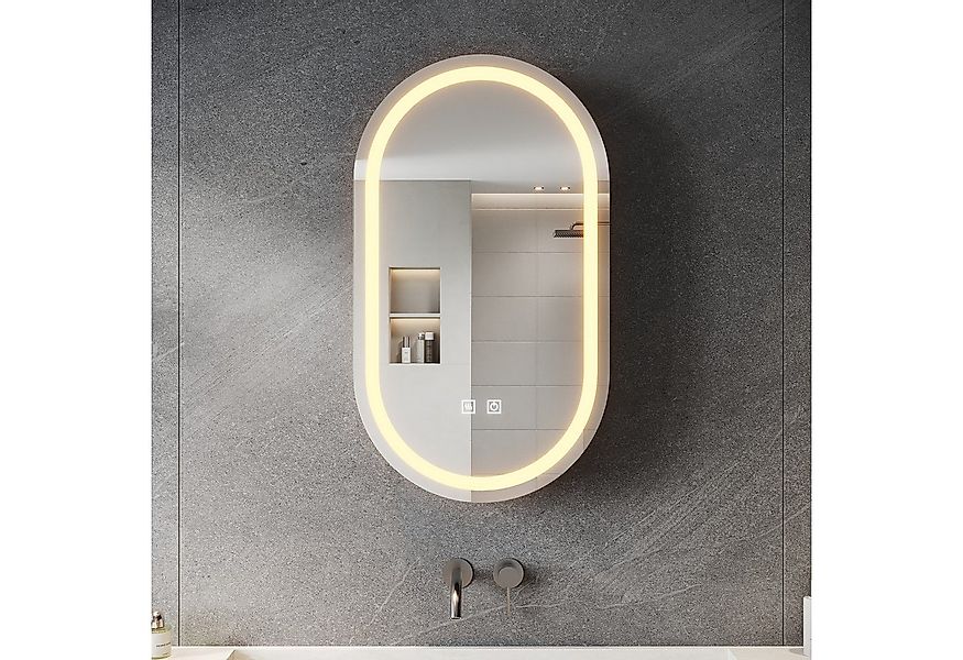 SONNI Badezimmerspiegelschrank Doppeltüriger Badspiegelschrank mit 3 Farbli günstig online kaufen