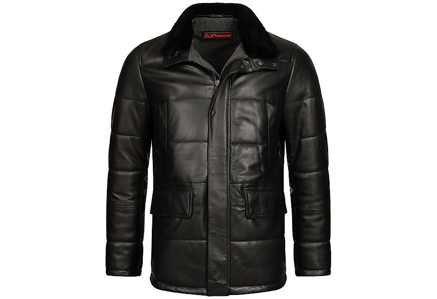 Mouflon Lederjacke Aaron abnehmbarer Lammfellkragen günstig online kaufen