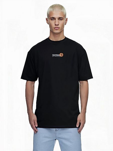 trueprodigy Oversize-Shirt Juniper Logoprint Rundhals dicker Stoff günstig online kaufen