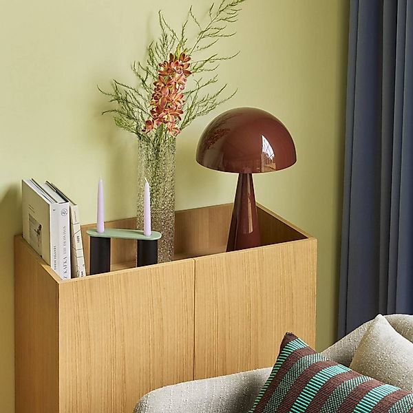 HÜBSCH Tischlampe Mush, braun, Metall, Höhe 50 cm günstig online kaufen